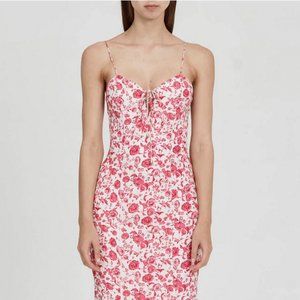 SIGNIFICANT OTHER Orchid Floral-Print Linen-Blend Dress
